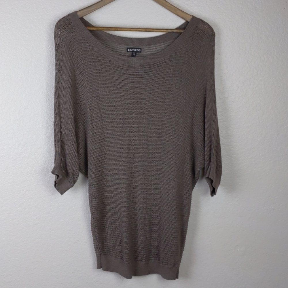 Express brown knit sweater